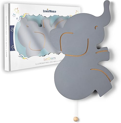 Lumipets Lighted Balloons, Nursery Night Light, Wall Mounted Lighted, Battery Operated Cloud Light Sign–Lightweight Kids Night Light for Babies, Toddlers, Kids - 17.7 x 11.2 x 1.5-in - Jamouz