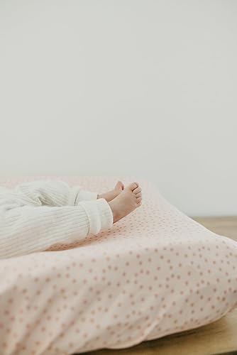 Copper Pearl Premium Knit Changing Pad Cover Soft, Stylish, and Universal Fit for All Standard Diaper Changing Pads, Trendy Design Changing Pad Covers, Briar - Jamouz