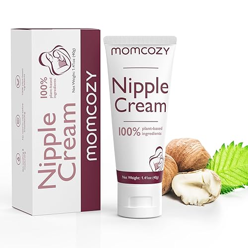 Momcozy Nipple Cream Safe for Breastfeeding, 100% Natural, Lanolin-Free Nipple Balm, Soothing Cream, Breastfeeding Essentials for Nursing & Pumping Moms, 1.41 oz - Jamouz