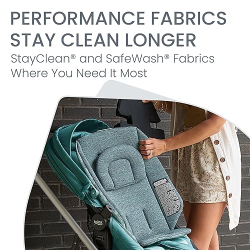 Britax Willow Grove SC Baby Travel System, Infant Car Seat and Stroller Combo with Alpine Base, ClickTight Technology, SafeWash, Pindot Stone - Jamouz