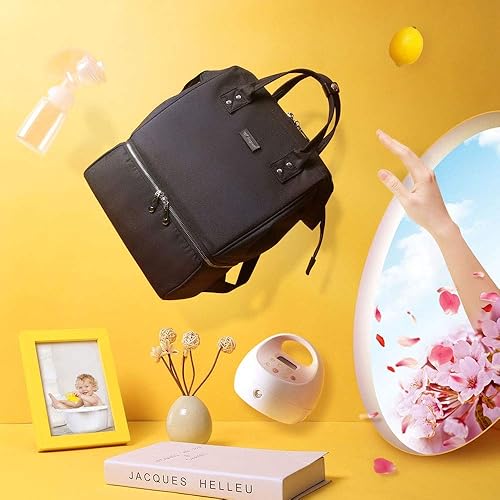 GOGOSO Breast Pump Bag Backpack, Pumping Bags with Cooler for Work Mom Breast Pump Carrying Diaper Bag Baby Shower Gifts（No Include Ice Pack） - Jamouz