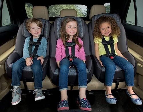 Cosco Mighty Fit 65 DX Convertible Car Seat, Heather Onyx - Jamouz