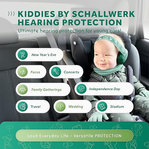 Schallwerk ® Mini+ Baby Ear Muffs – Noise Protection for Babies, Infants, Toddlers – CE & ANSI Certified Headphones - Jamouz