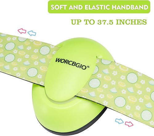 Infant Ear Protection Noise Cancelling Baby Ear Muffs, Toddler Hearing Protection with Adjustable Elastic Headband - Jamouz