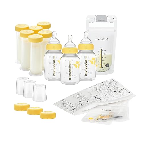 Medela Store and Feed Set | Breast Milk Storage Bottles, Nipples, Breast Milk Storage Bags | BPA-Free - Jamouz