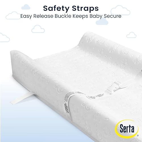 Serta Foam Contoured Changing Pad with Waterproof Cover - Jamouz