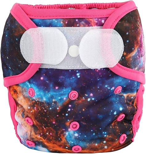 Baby Cloth Diaper Cover Nappy Hook and Loop Double Gusset 6.6lbs to 33lbs (Rabbits Wolves) - Jamouz