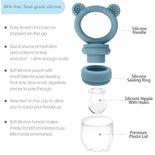 Baby Food Freezer Tray and Teething Popsicle Molds – The Perfect Solution for Your Little One's Teething and Feeding Needs - Jamouz