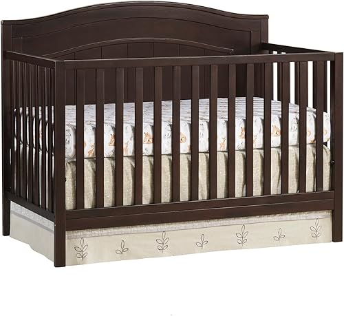 Oxford Baby North Bay 4-in-1 Convertible Baby Crib, Dove Gray, GreenGuard Gold Certified - Jamouz