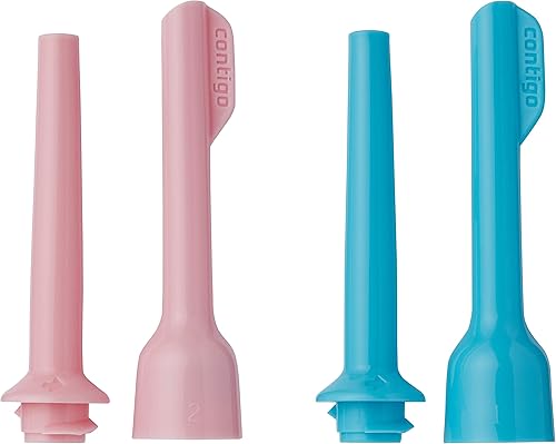 Contigo Kids Spill-Proof 14oz Tumbler with Straw and BPA-Free Plastic, Fits Most Cup Holders and Dishwasher Safe, 2-Pack Strawberry Cream & Blue Raspberry - Jamouz