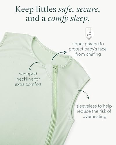 Supersoft Sleep Sack 0.5 TOG, Premium Bamboo Viscose Sleeping Bag Thin Baby Wearable Blanket 2-Way Zipper Sleep Sack - Jamouz