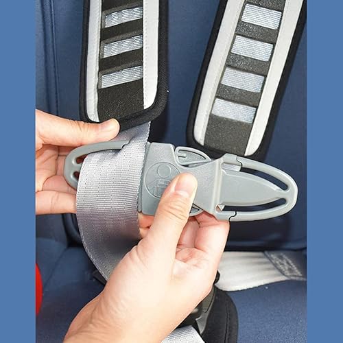 Universal Child Car Seat Chest Harness Clip Universal Safer Belt Clip Buckle Lock Stroller Chest Clip Adjustable Guard for Baby and Kids (Black) - Jamouz