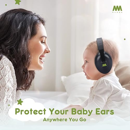 Mumba Baby Ear Protection Noise Cancelling Headphones for Babies and Toddlers Baby Earmuffs - Ages 3-24+ Months - Jamouz
