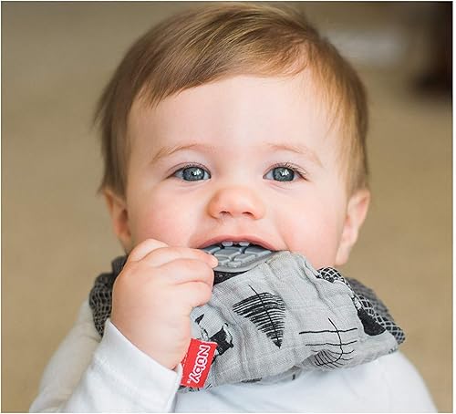Nuby Reversible 100% Natural Cotton Muslin Teething Bib - Jamouz