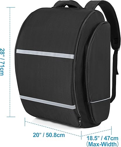 Car Seat Stroller Travel Bag Compatible with Doona for Airplane, Gate Check Stroller Backpack with 8mm Pearl Cotton Padding, Black, Patented Design - Jamouz