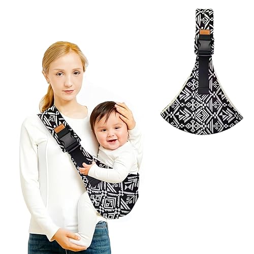 Baby Sling,Baby Sling Carrier,Toddler Carrier,Carrier for 10-30lbs,Lightweight and Non-Slip Hip Seat(Black) - Jamouz