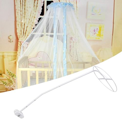 belupai Crib Canopy Mosquitoes Net Holder,White 3.6ft Tall Regulateable Clip On Crib Canopy Bracket,Crib Mosquitoes Net Stand,Mosquitoes Net Accessories,Only Stand - Jamouz