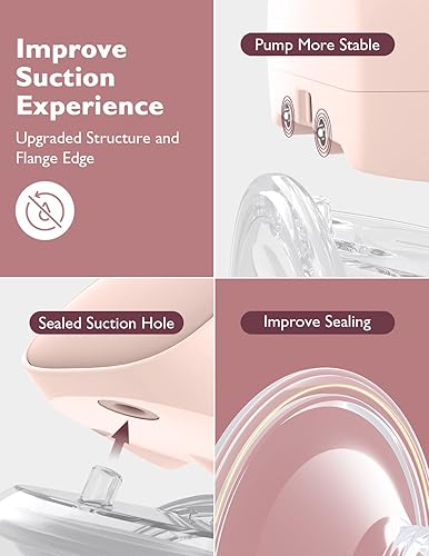 Momcozy S9 Pro Upgraded Wearable Breast Pump, Hands-Free Design with Extended Battery Life & LED Display, Double Electric Portable Pump with 2 Modes & 9 Levels, 24mm, 2-Pack, Gray - Jamouz