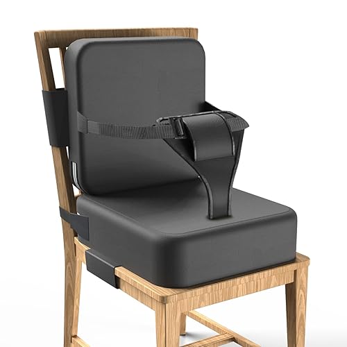 Toddler Booster Seat for Dining Table,Booster Seat for Kitchen Chair with Extended Straps,2PCS Portable Booster Seat for Table with Safety Buckles,Suitable for Kids Aged 3-12 in Restaurants - Jamouz