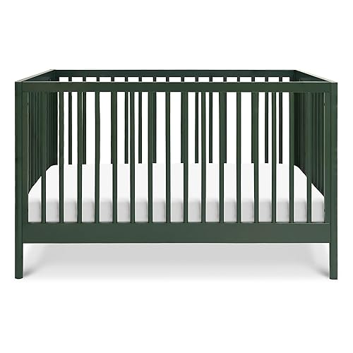 DaVinci Birdie 3-in-1 Convertible Baby Crib - GREENGUARD Gold Certified Crib - Convertible Crib to Toddler Bed and Daybed - Baby Bed w/ 4 Adjustable Heights - Easy to Assemble Wooden Crib - Honey - Jamouz
