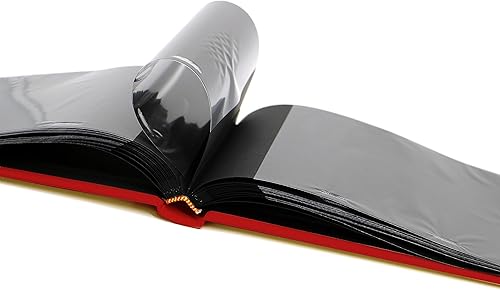 Holoary Small 4x6 Photo Album, Linen Hard Cover, Holds 50 Photos, Black Page Traditional Book Bound, Mini Brag Book Baby Album, Ideal For Wedding, Family Pictures, Gifts, Anniversary (Sky blue) - Jamouz