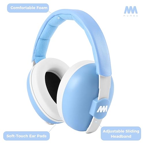Mumba Baby Ear Protection Noise Cancelling Headphones for Babies and Toddlers Baby Earmuffs - Ages 3-24+ Months - Jamouz
