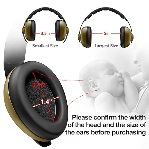 Baby Ear Protection Noise Cancelling Headphones for Babies for 3 Months to 3 Years (Blue) - Jamouz
