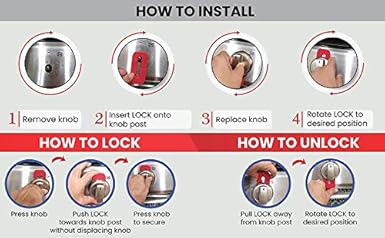 Silicone Gas Stove Child Safety Knob Locks | Stove Knob Cover (5 Pk) (Gray) - Jamouz