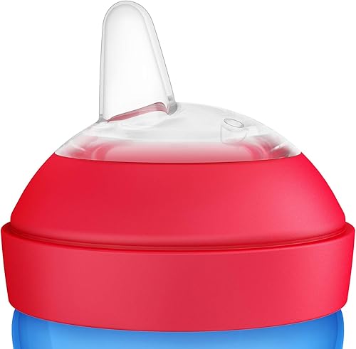 AVENT Philips Spout Sippy Cup with Soft Spout and Leak-Proof Design, Blue/Green, 10oz, 2pk, SCF801/21 - Jamouz