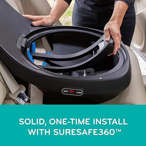 Evenflo Convertible Car Seat w/ 360 Degree Rotation & 3 Modes, Revolve360, Revere Gray - Jamouz