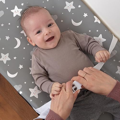 Stretchy Changing Pad Covers for Boys Girls,2 Pack Jersey Knit,Elephant & Whale - Jamouz