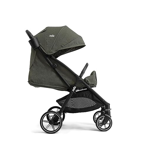 Joie Nutmeg Compact Travel Stroller – Lightweight, with One-Hand Fold, Multi-Position Recline – Newborn to Toddler Travel-Friendly Design (Shale) - Jamouz