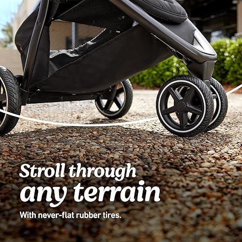 Graco Outpace LX All-Terrain 3-Wheel Baby Stroller, Cohen €” Compatible for Travel System, Easy One-Hand Fold, in-Seat Suspension for Comfortable Ride, Never-Flat Rubber Tires - Jamouz