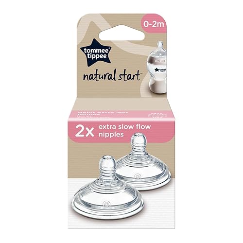 Tommee Tippee Closer to Nature Bottle Nipples, Extra Slow Flow - 2 count - Jamouz