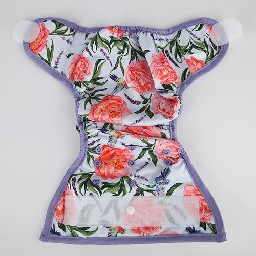 Baby Cloth Diaper Cover Nappy Hook and Loop Double Gusset 6.6lbs to 33lbs (Rabbits Wolves) - Jamouz