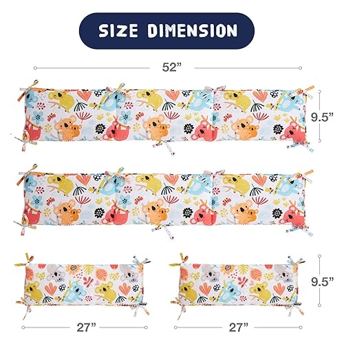 4Pcs Breathable Mesh Liner Anti-Collision Breathable Cushioned Pads Soft Padding for Sides Padded Covers (Koalas) - Jamouz