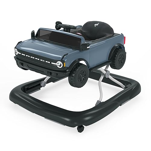 Bright Starts Ford F-150 4-in-1 Agate Black Baby Activity Center & Push Walker with Removable Interactive Steering Wheel-Toy, 6 Months and up - Jamouz