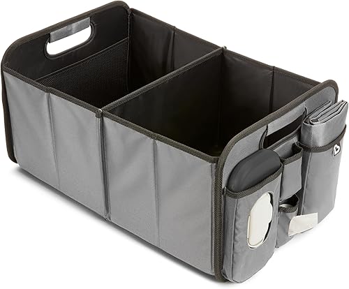 Munchkin Brica Out-n-About Trunk and Car Organizer with Diaper Changing Station, Collapsible, Grey - Jamouz