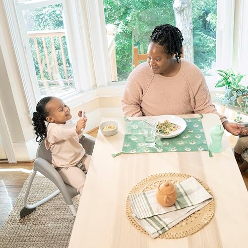 Ingenuity Full Course 6-in-1 High Chair - Baby to 5 Years Old, 6 Convertible Modes, 2 Dishwasher Safe Trays - Astro, 13108 - Jamouz