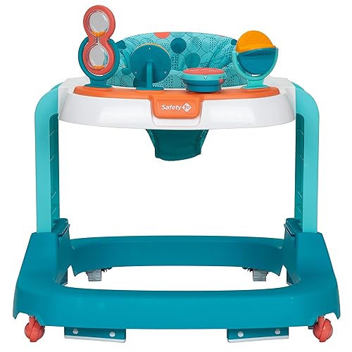 Safety 1st Ready, Set, Walk Dx Developmental Baby Walker with Wheels, Baby Toys, Nantucket - Jamouz