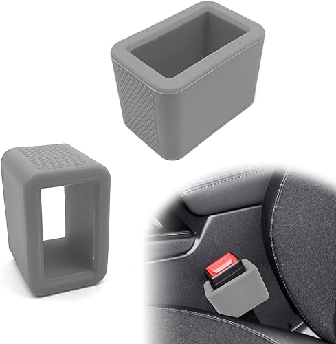 stymart 2PCS Safety Belt Buckle Holder, Silicone Safety Belt Buckle Booster, Keep the Safety Belt Buckle Upright and Stable, Silicone Safety Belt Buckle Booster Suitable for Kids (Black) - Jamouz