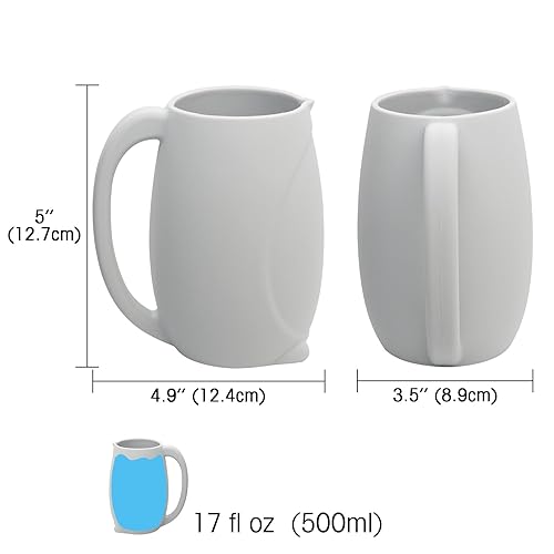 Baby Bath Rinse Cup, 17oz/500ml, Baby Proofing Baby Bath Toys for Toddlers, Soft Silicone Baby Safety Products and Newborn Essentials Must Haves for New Parents,Cute Penguin Make Bathing Fun for Child - Jamouz