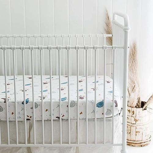 Baby Changing Pad Cover 2-Pack for Girls (Fleurette) - Premium Fitted Sheets Baby Diaper Changing Table Cover - Buttery Soft Cotton Blend - Jamouz