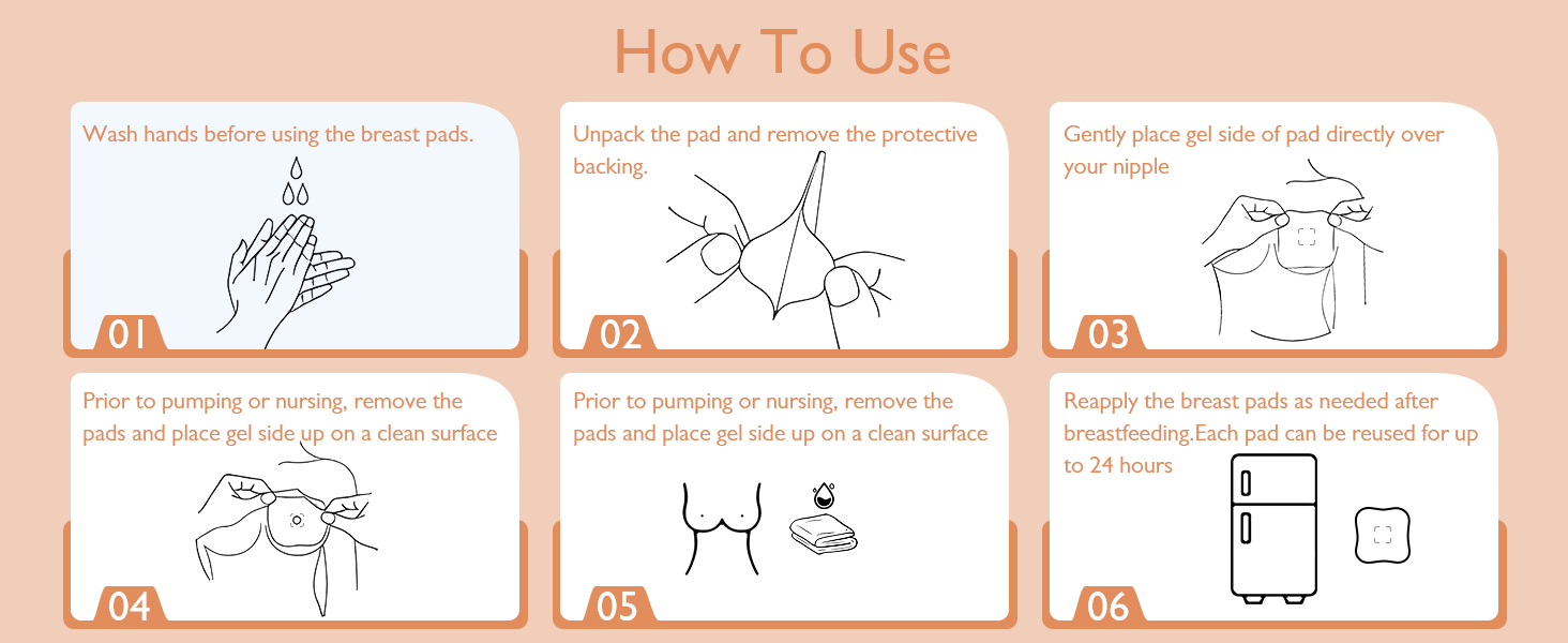 hydrogel nipple pads for breastfeeding