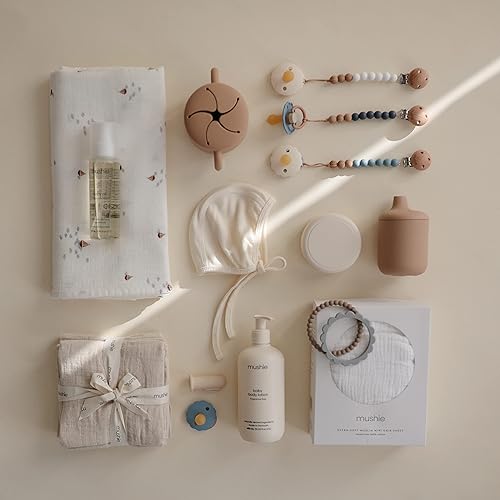 mushie 100% Silicone Baby Pacifier Clip BPA Free | Eva (Mauve) - Jamouz