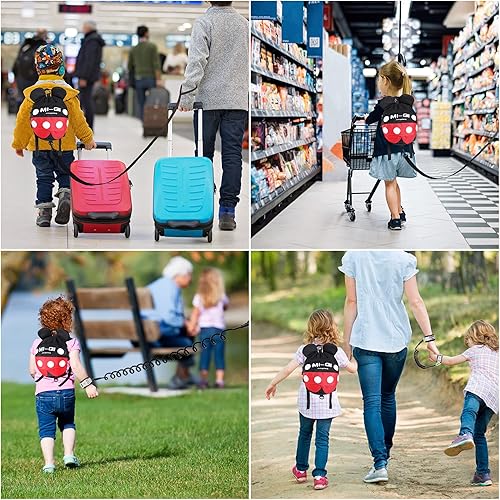CZSYZCZS Toddlers Leash + Anti Lost Wrist Link Child Kids Safety Harness Kids Walking Wristband Assistant Strap Belt (pink) - Jamouz