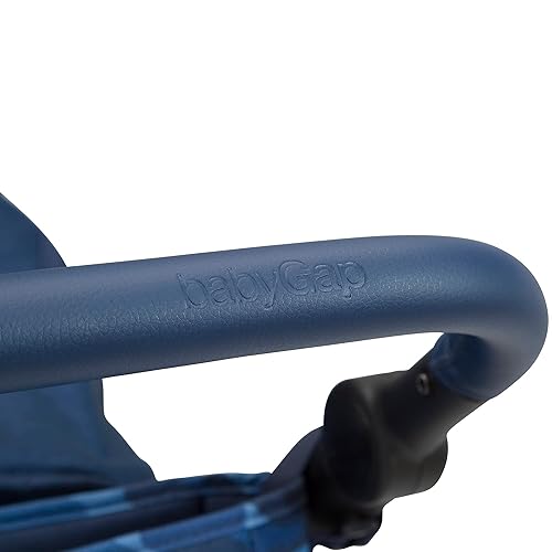 babyGap Trek Jogging Stroller - Lightweight Jogging Stoller with Extendable Canopy & Reclining Seat - Includes Car Seat Adapter - Made with Sustainable Materials, Navy Camo - Jamouz