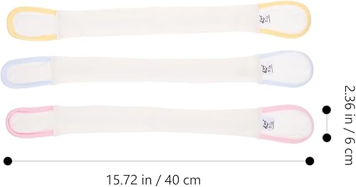 3pcs Toddler Diaper Fixing Belts - Newborn Nappy Clips, Cotton Soft Navel Stickers - Jamouz