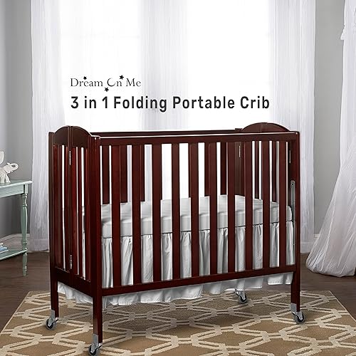 3-in-1 Folding Portable Crib, Natural, Large - Jamouz