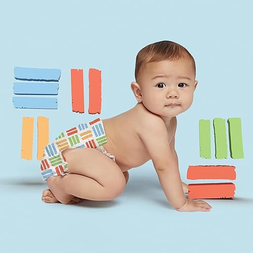 Hello Bello Premium Diapers Size 4, Honeysuckle Designs, 58ct Club Box, Hypoallergenic and Extra Absorbent - Jamouz